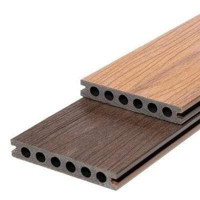 RynoTerrace Signature Woodgrain Reversible Composite Deck Board Sample - Ryno Outdoor & Garden