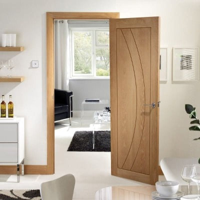 XL Joinery Salerno Internal Oak Fire Door 1981 x 762 x 44mm - XL Joinery