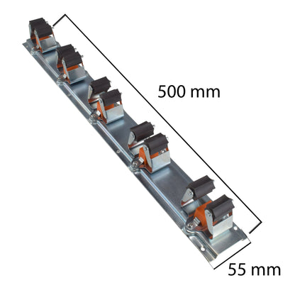 Wall Mount Tool Holder Rail - Roller Grip Design (5 Handles) - Best4Trade-Retail Garden tools & Accesories
