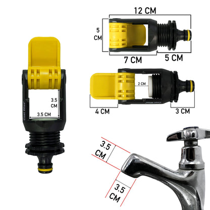 Kitchen Tap Adaptor "Non Branded" Yellow - Best4Trade-Retail Garden watering