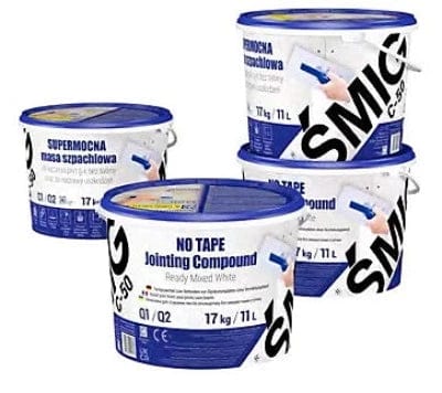 SMIG C-50 Ready Mixed No Tape Jointing Compound - White x 17Kg - SMIG