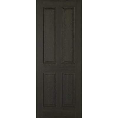 Smoked Oak Regency 4 Panel Pre-Finished Internal Door - 1981mm x 838mm - LPD Doors