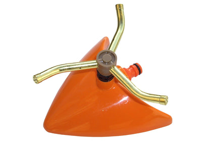 3-Arm Revolving Sprinkler Orange Leaf - Best4Trade-Retail Garden watering