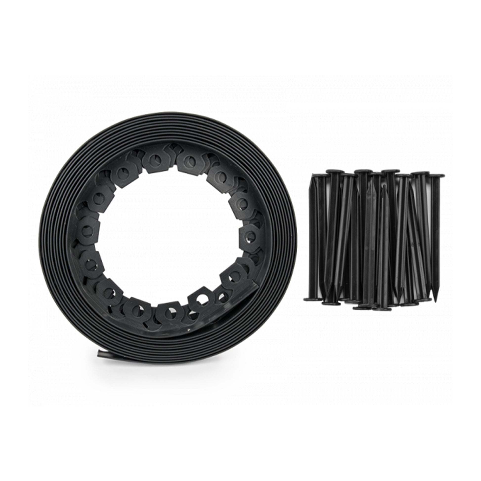 Lawn Border Set, Easy Border 40mm Black 10m With Pegs - Best4Trade-Retail Garden tools & Accesories