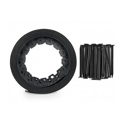 Lawn Border Set, Easy Border 40mm Black 10m With Pegs - Best4Trade-Retail Garden tools & Accesories