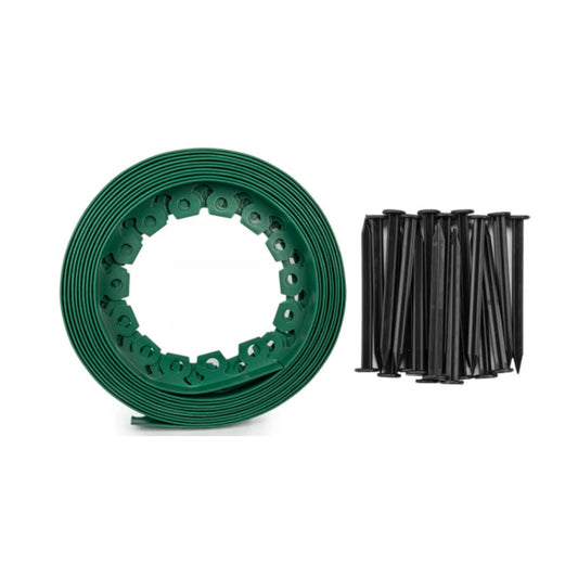 Lawn Border Set, Easy Border 50mm Green 10m with Pegs - Best4Trade-Retail Garden tools & Accesories