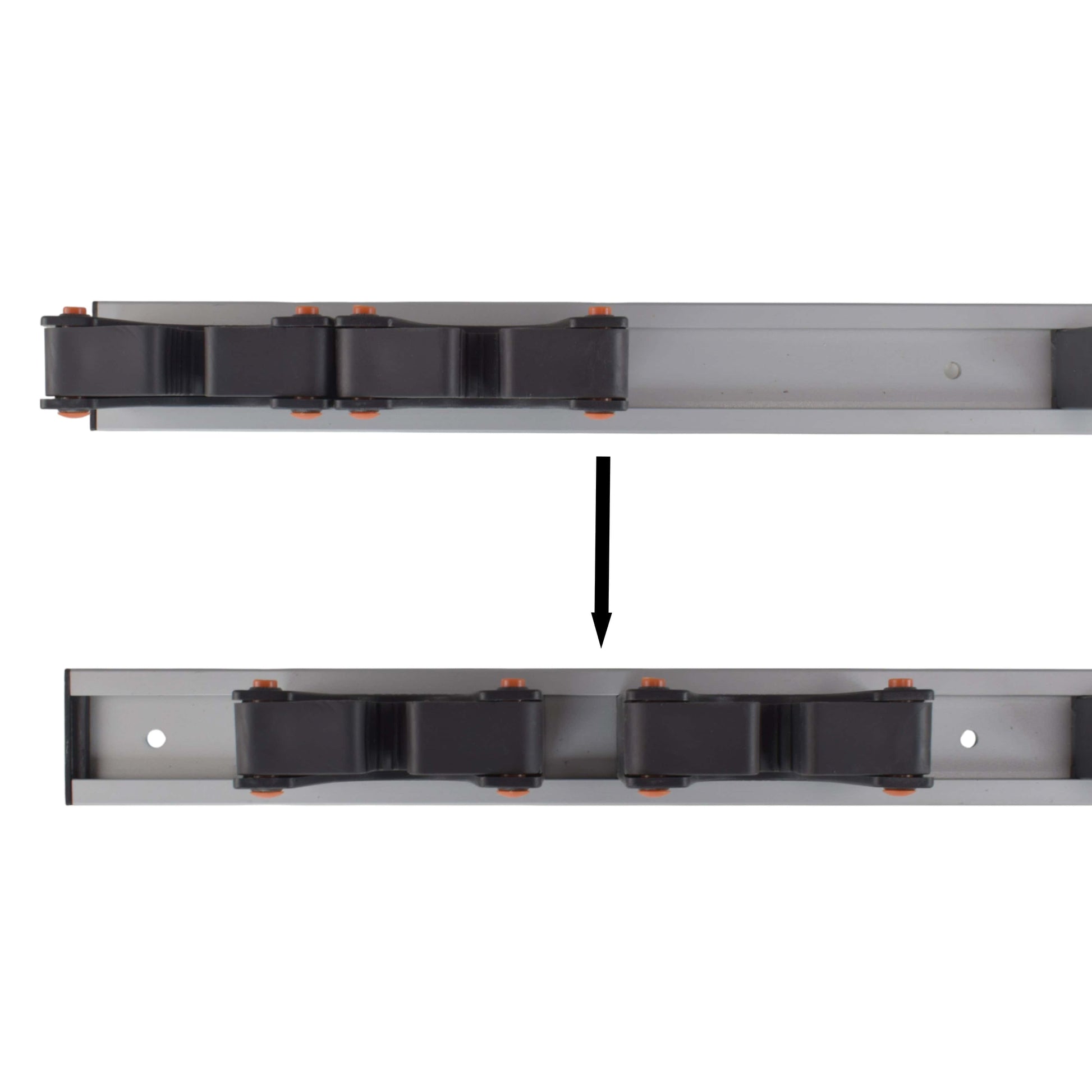 Wall Mount Tool Holder Rail - Gripper Design (5 Handles) - Best4Trade-Retail Garden tools & Accesories