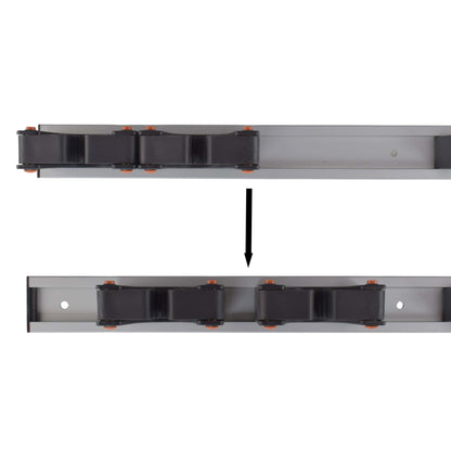 Wall Mount Tool Holder Rail - Gripper Design (5 Handles) - Best4Trade-Retail Garden tools & Accesories