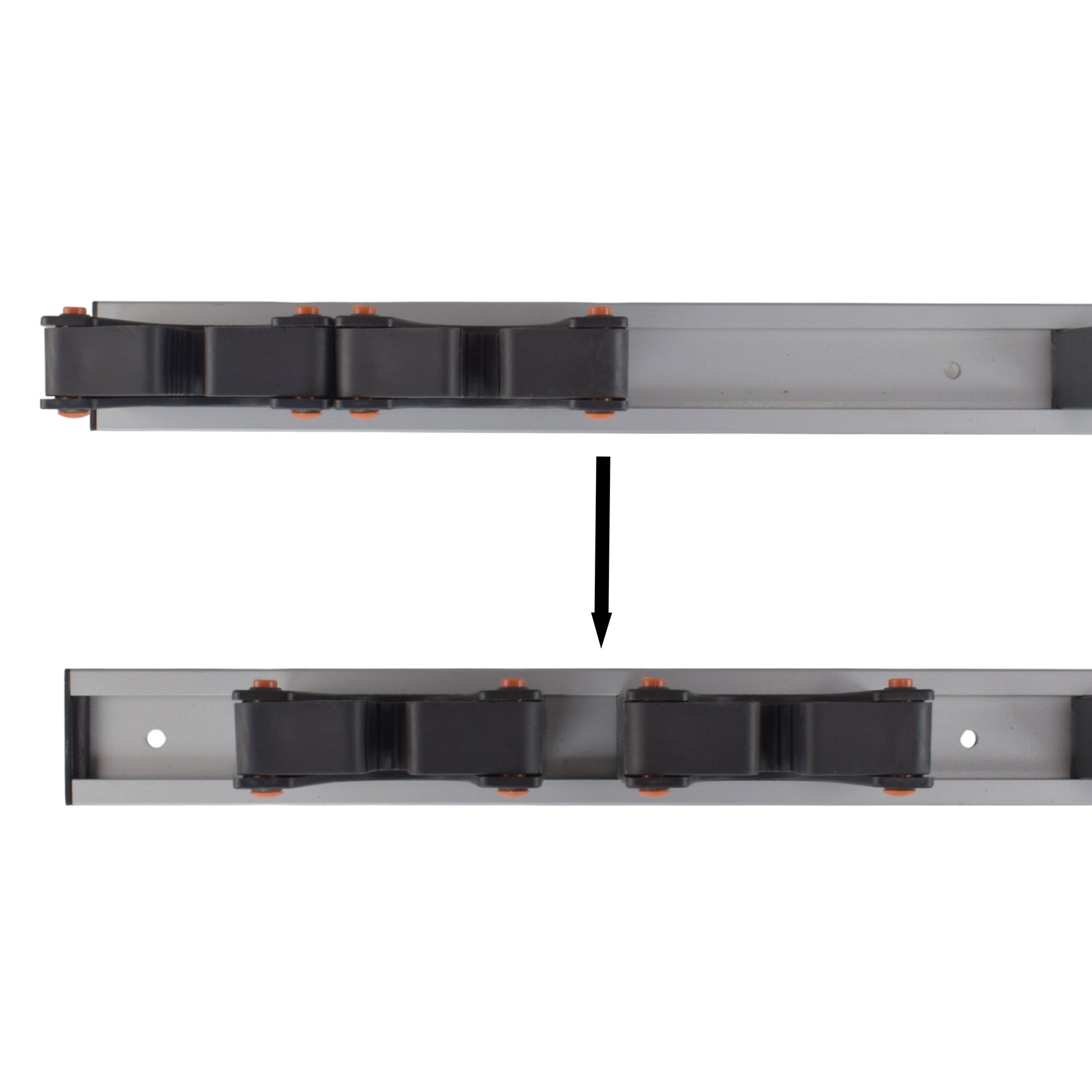 Wall Mount Tool Holder Rail - Gripper Design (3 Handles) - Best4Trade-Retail Garden tools & Accesories