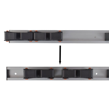 Wall Mount Tool Holder Rail - Gripper Design (3 Handles) - Best4Trade-Retail Garden tools & Accesories