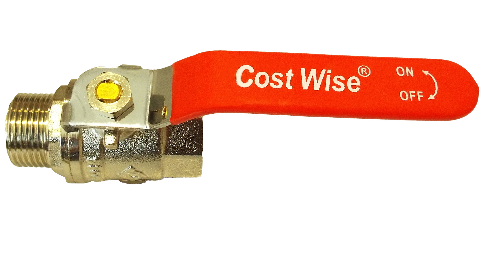 Brass Nickel-Plated Lever Valve 1" BSPM-F - Best4Trade-Retail Tech Hose & Fittings