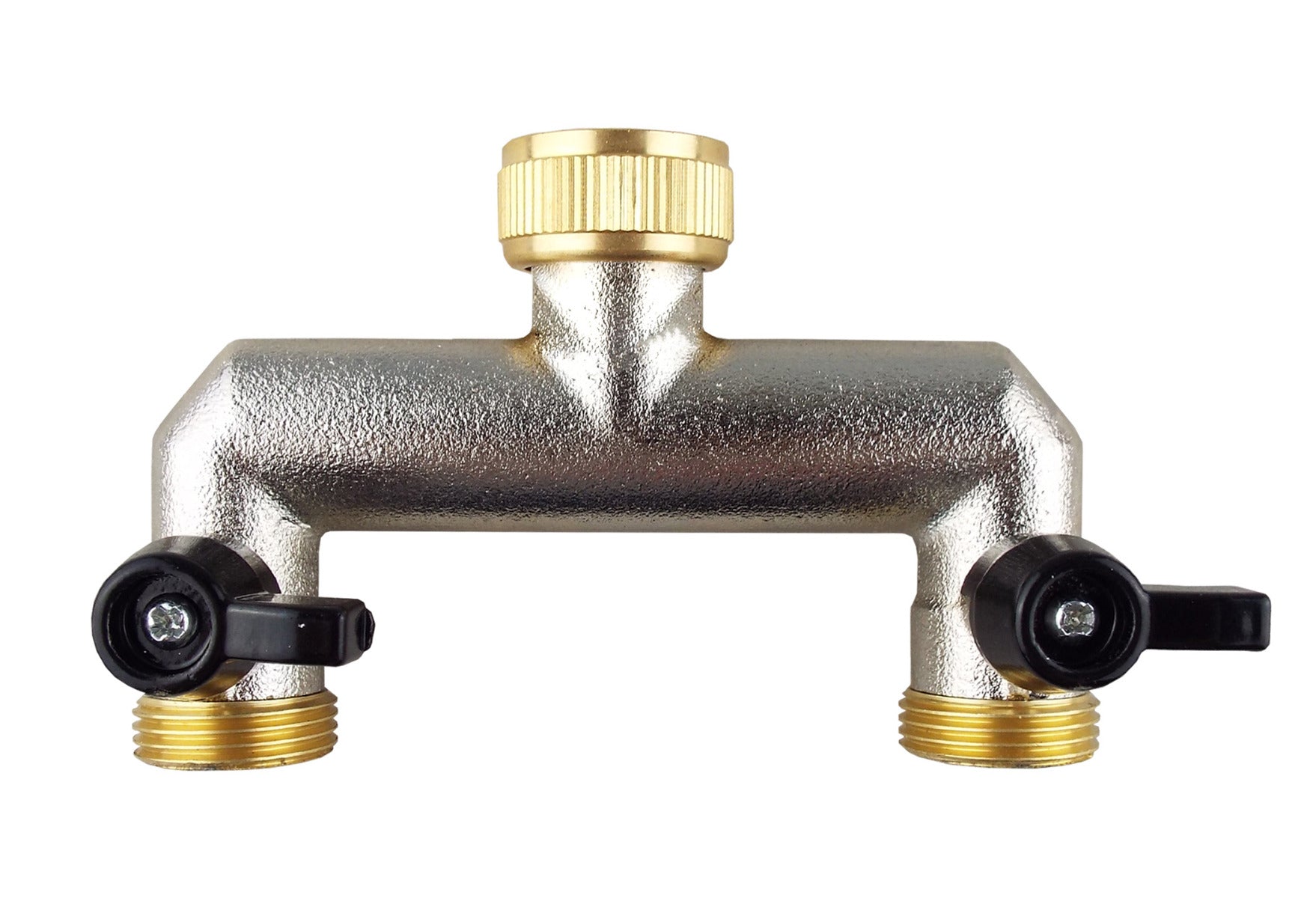 Two Way Tap Splitter Brass 3/4" BSP - Best4Trade-Retail Garden watering