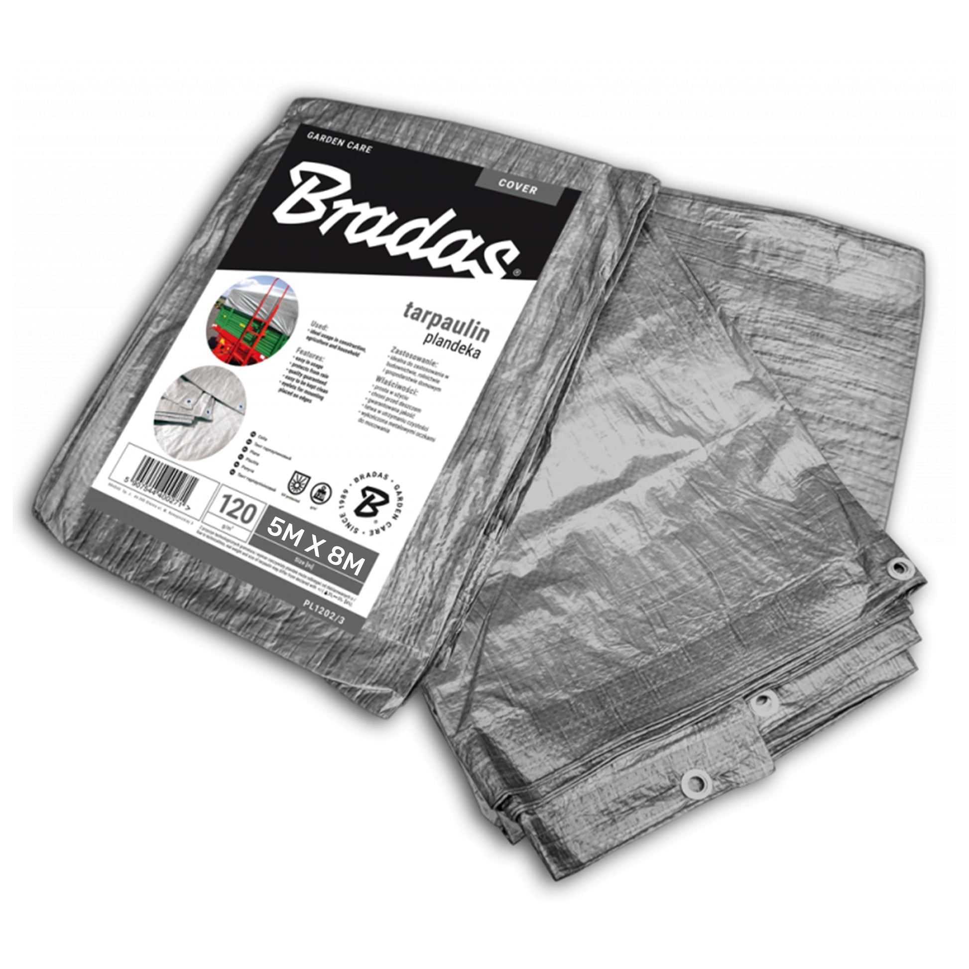 Silver M-Grade Tarpaulin 5m x 8m - Best4Trade-Retail Tarpaulins