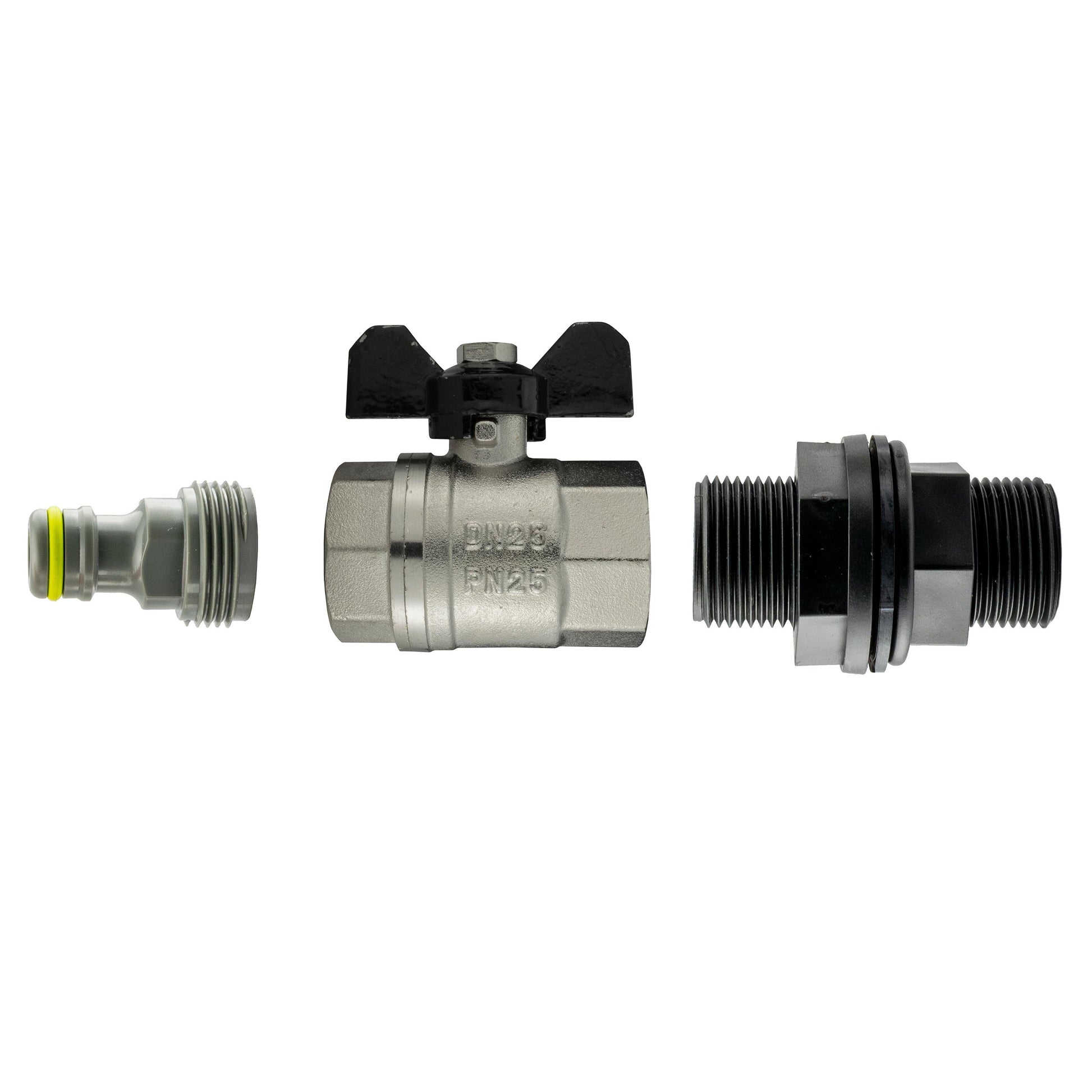 Water Butt Kit 1/2” BSP with Metal BSPF Bib Valve and Male Quick Connect Outlet - Best4Trade-Retail Garden watering