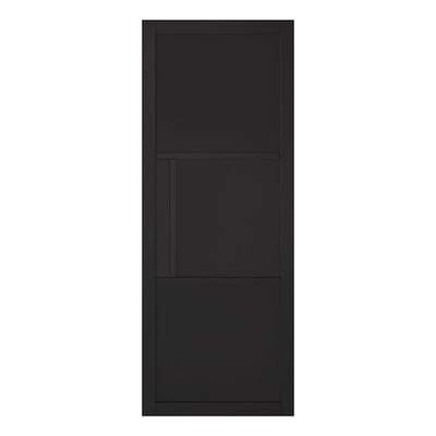 Tribeca Black Primed Panelled Interior Door - 1981mm x 838mm - LPD Doors