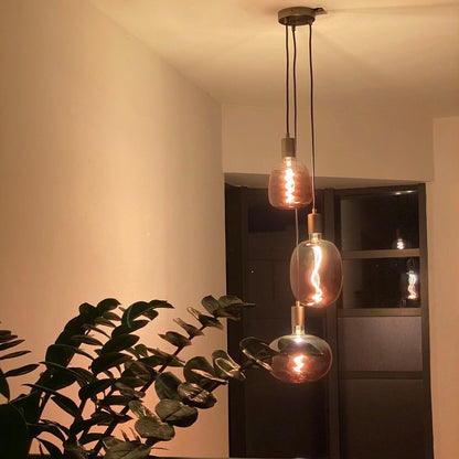 Triple Cluster Pendant Light | Customisable Kitchen Island & Stairwell Lighting UK