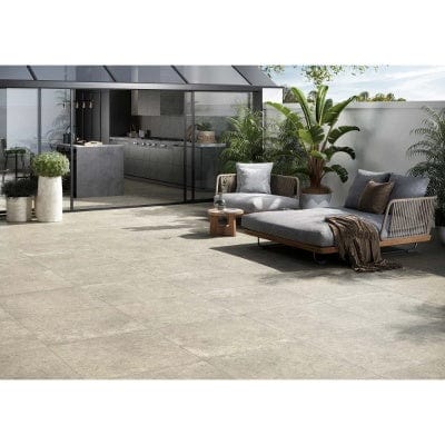 Tuscany Outdoor Porcelain Paving Tile (Smoke 800mm x 800mm x 20mm) - All Colour