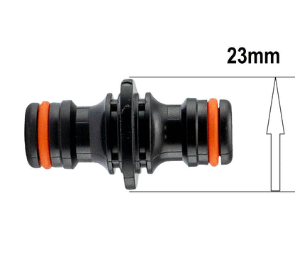 Two Way Connector Male 23mm Black - Best4Trade-Retail Garden watering