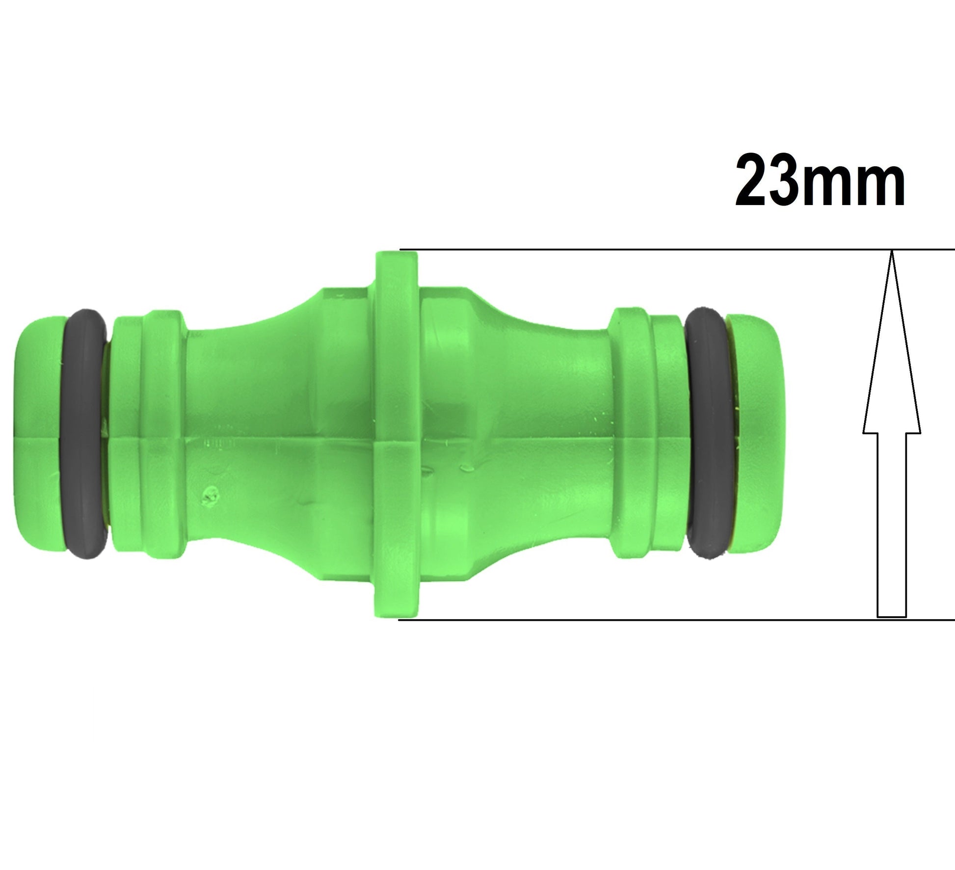 Two Way Connector Male 23mm Green - Best4Trade-Retail Garden watering