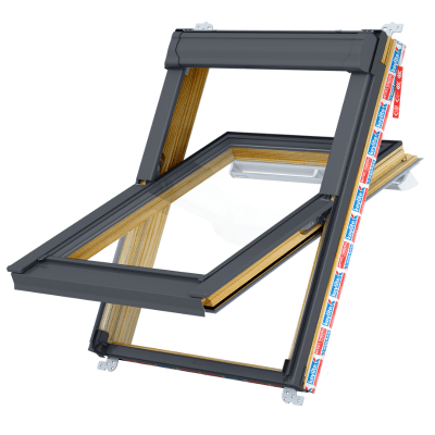 Keylite Pine Centre Pivot Roof Window Hi-Therm - All Sizes - Keylite