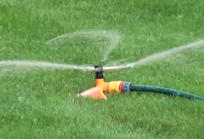 3-Arm Revolving Sprinkler Orange Leaf - Best4Trade-Retail Garden watering