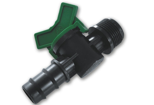 In Line Valve for 1/2" Irrigation Pipe with 3/4" BSPM Thread - Best4Trade-Retail Garden watering