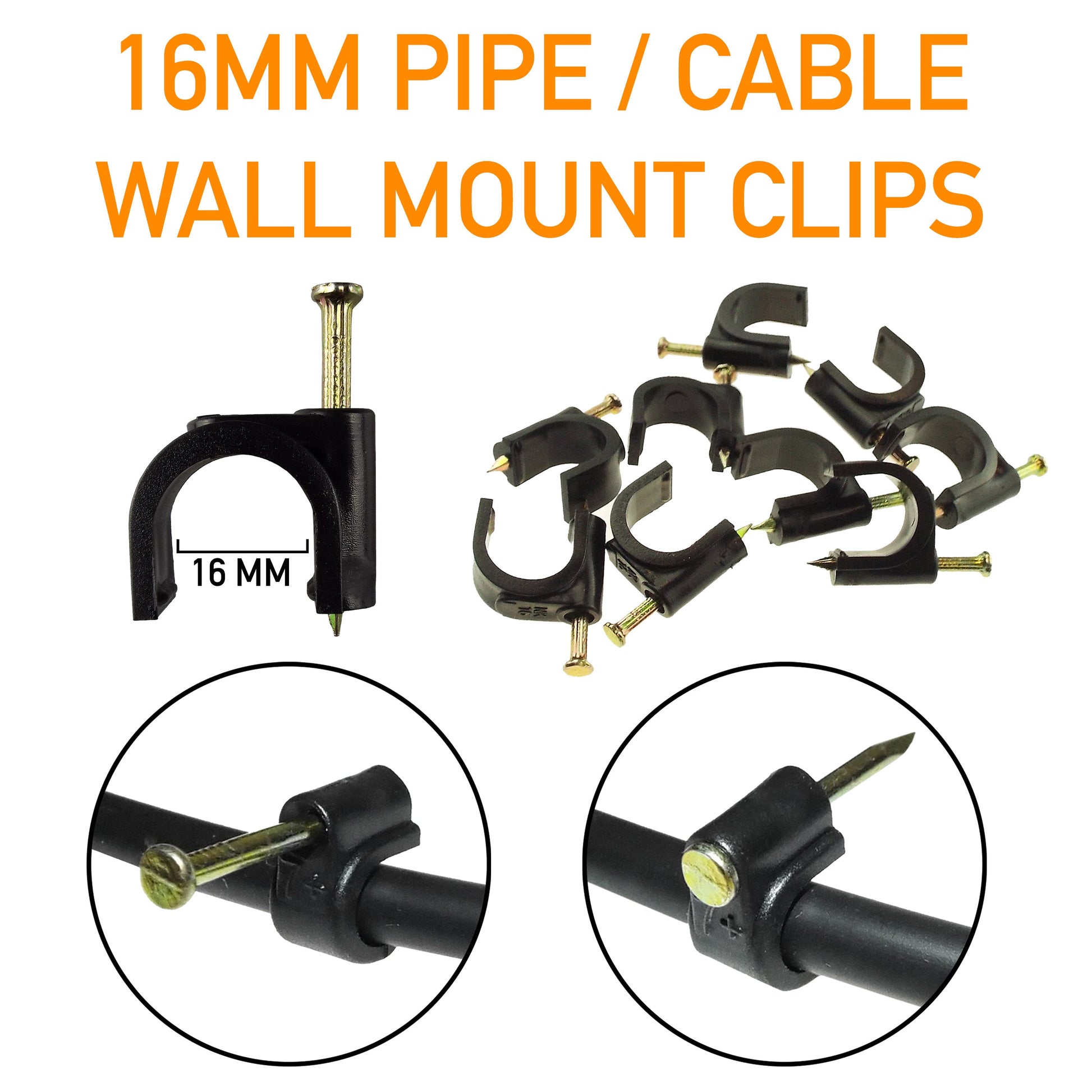 Clips for 16mm Irrigation Pipe - Best4Trade-Retail Garden watering