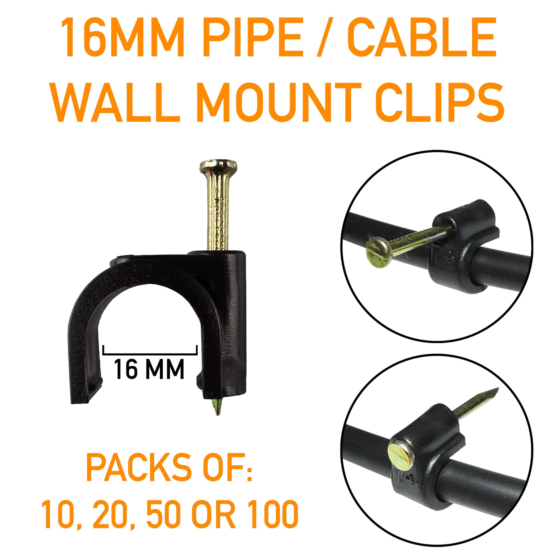 Clips for 16mm Irrigation Pipe - Best4Trade-Retail Garden watering