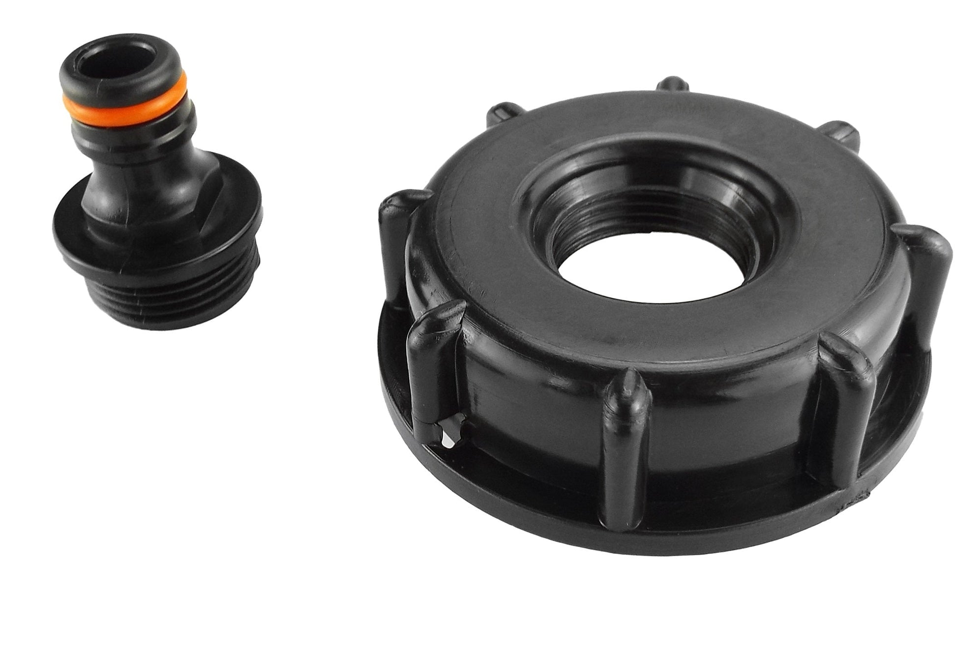IBC 2” S60X6 Cap with Male Quick Connector Black - Best4Trade-Retail
