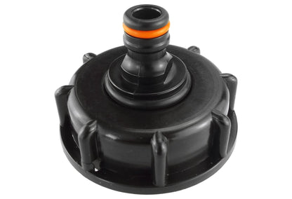 IBC 2” S60X6 Cap with Male Quick Connector Black - Best4Trade-Retail
