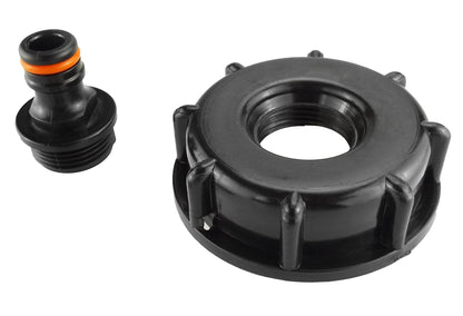 IBC 2” S60X6 Cap with Male Quick Connector Black - Best4Trade-Retail