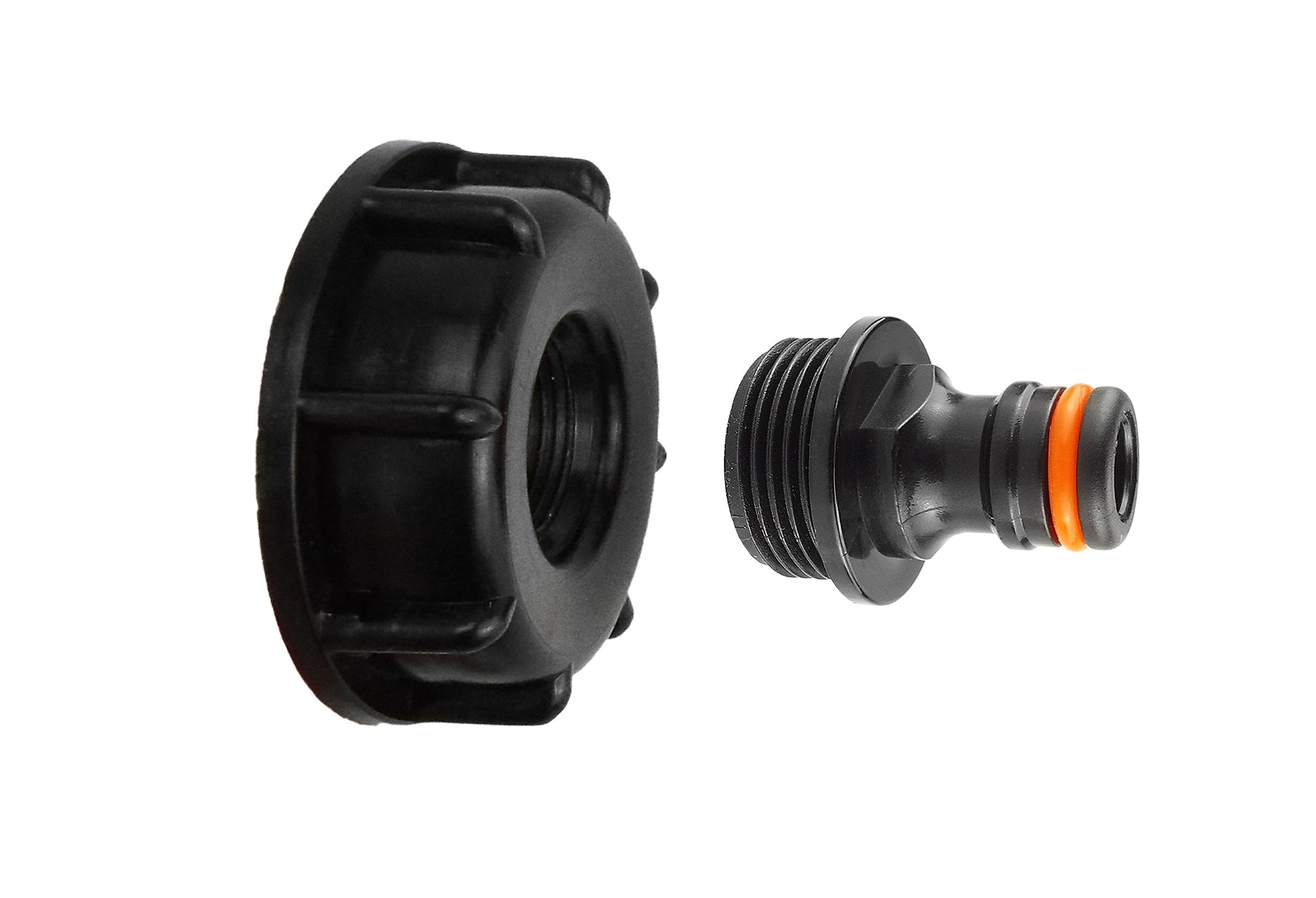 IBC 2” S60X6 Cap with Male Quick Connector Black - Best4Trade-Retail
