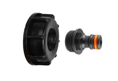IBC 2” S60X6 Cap with Male Quick Connector Black - Best4Trade-Retail