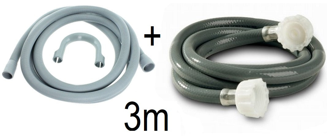 Replacement Washing Machine Pipe Set 3m - Best4Trade-Retail Tech Hose & Fittings