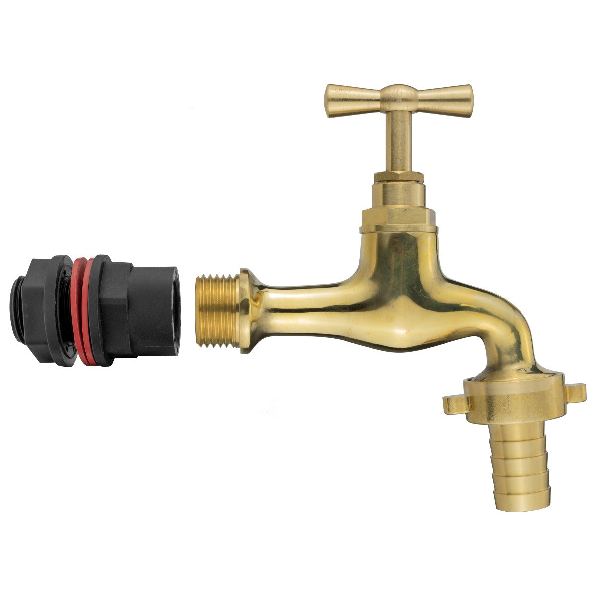 Water Butts Kit 1/2" With Polish Brass Tap 19mm Outlet and Drill Bit - Best4Trade-Retail Tech Hose & Fittings