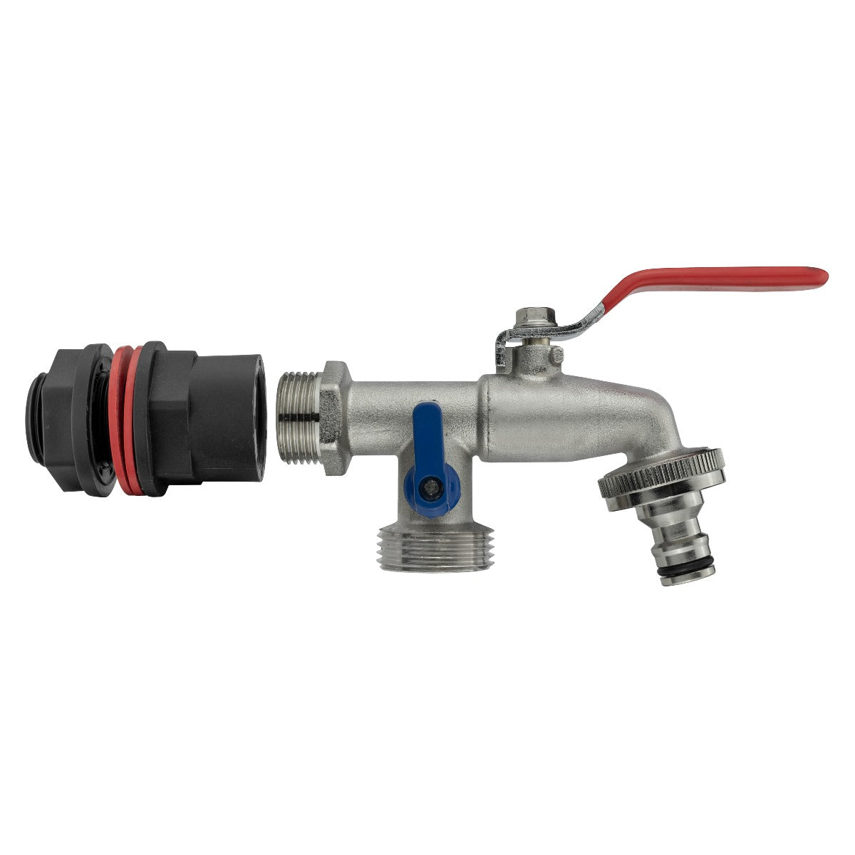 Water Butts Kit 3/4" With Double Tap and Drill Bit - Best4Trade-Retail Tech Hose & Fittings