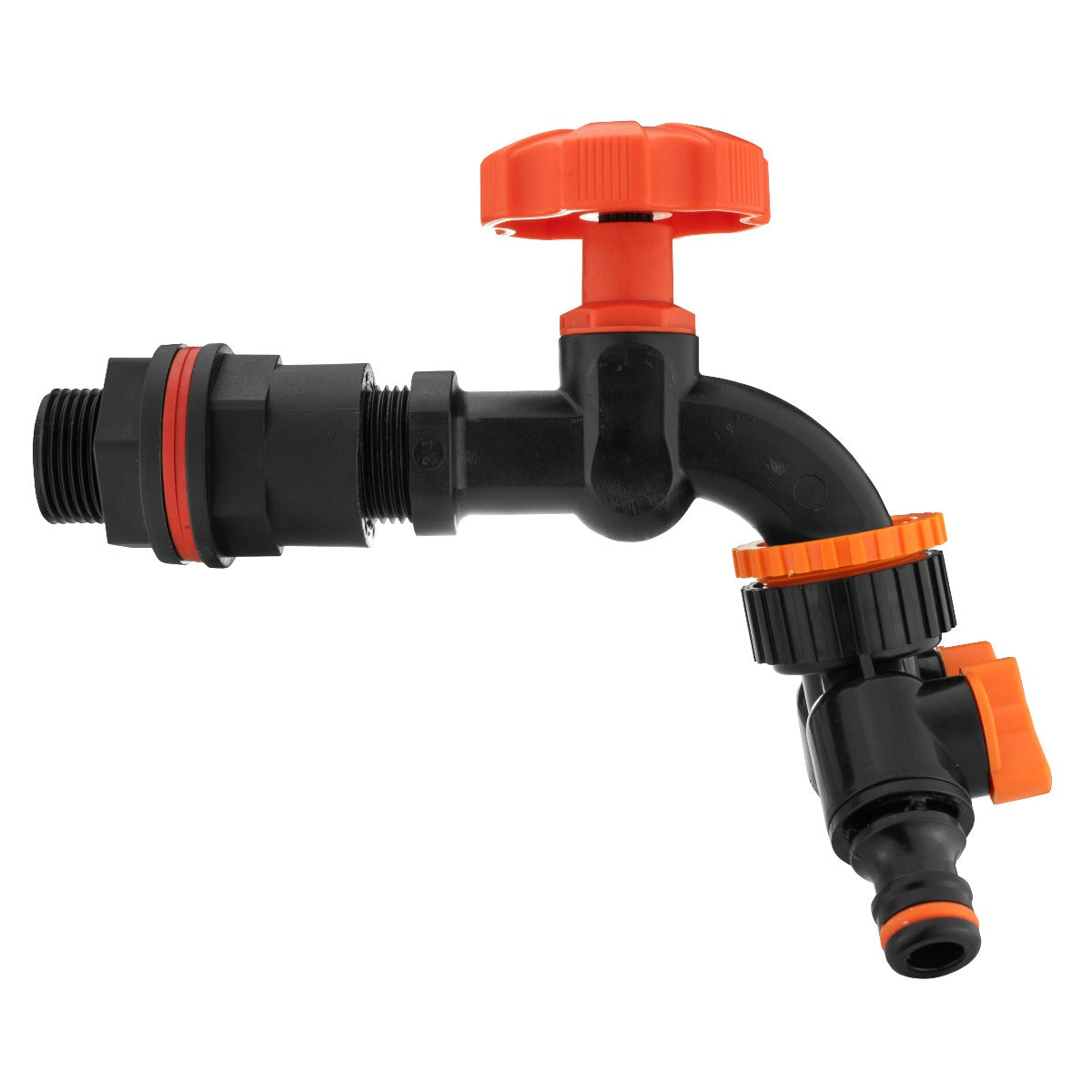 Water Butts Kit 3/4" PP Black Tap and Tap Splitter - Best4Trade-Retail Tech Hose & Fittings