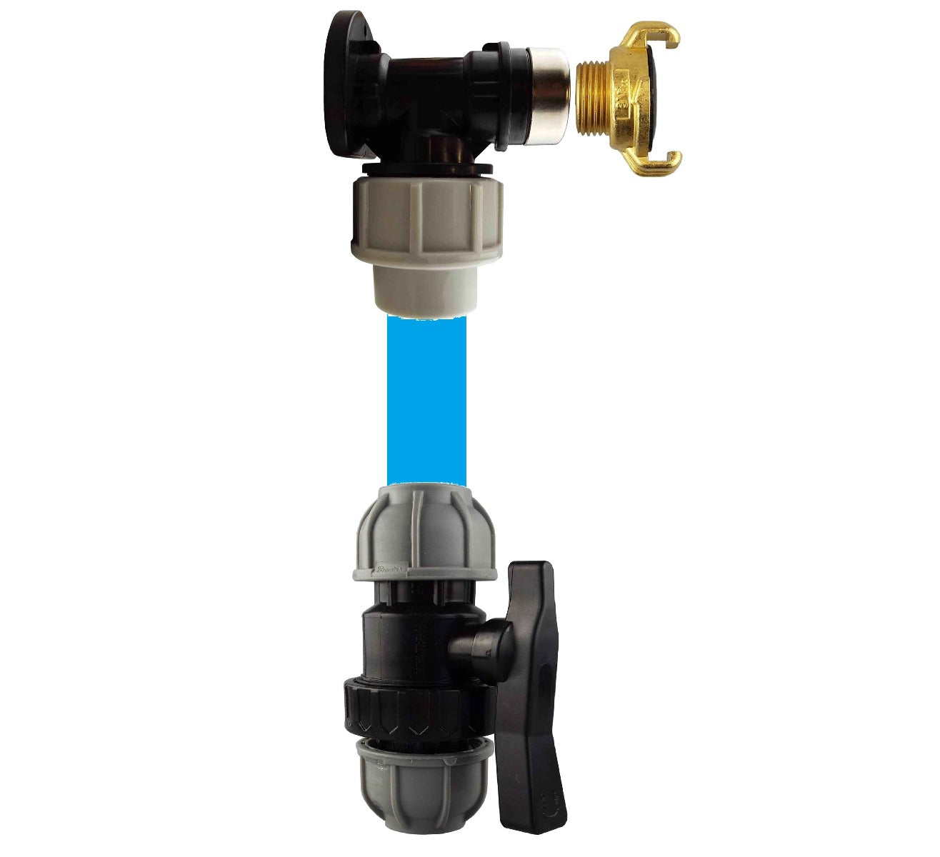 Wall Flange Kit 20mm MDPE - Geka & In Line Valve - Best4Trade-Retail Tech Hose & Fittings