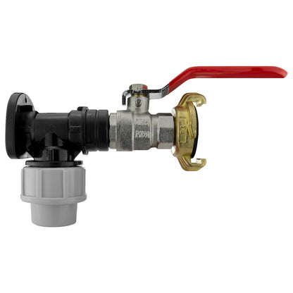 Wall Flange Kit 20mm MDPE - Geka and Lever Valve - Best4Trade-Retail Tech Hose & Fittings