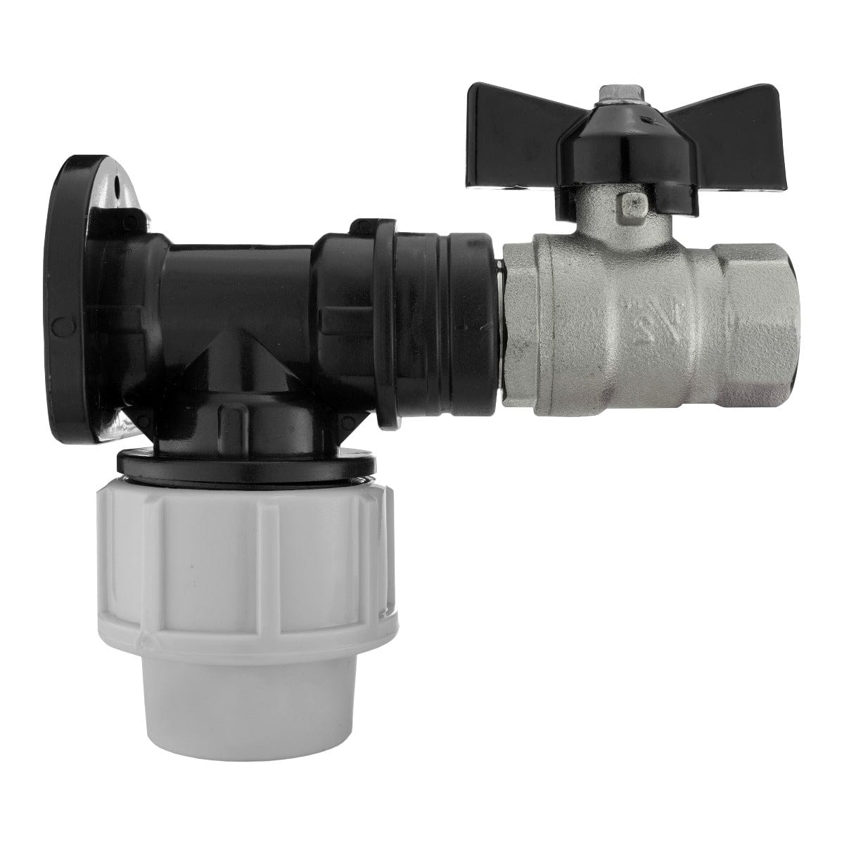 Wall Flange Kit 20mm MDPE - Bib Valve 1/2" BSP - Best4Trade-Retail Tech Hose & Fittings