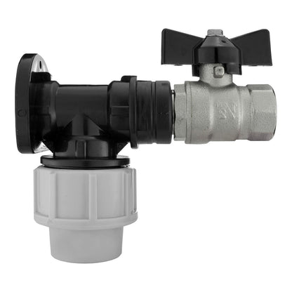Wall Flange Kit 20mm MDPE - Bib Valve 1/2" BSP - Best4Trade-Retail Tech Hose & Fittings