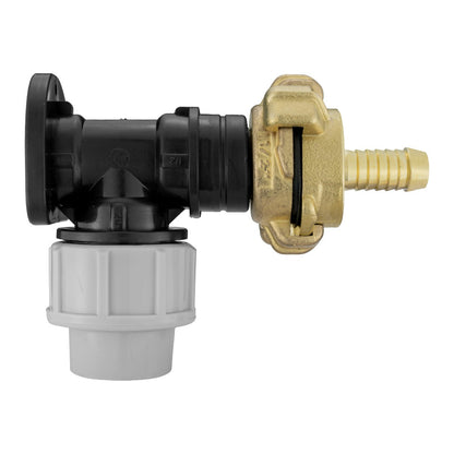 Wall Flange Kit 20mm MDPE - Geka 1/2" Barb - Best4Trade-Retail Tech Hose & Fittings