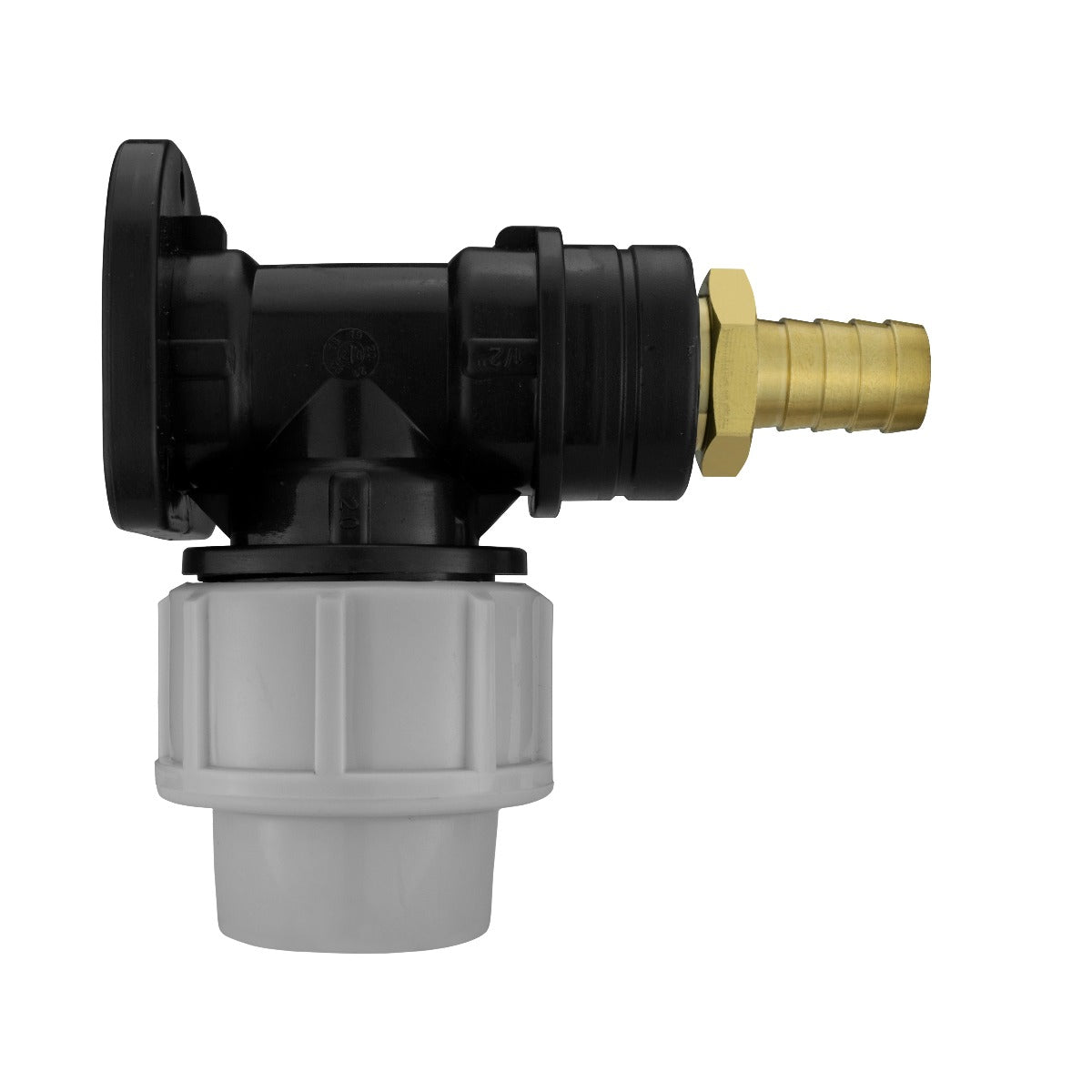 Wall Flange Kit 20mm MDPE - Brass Barb 1/2" - Best4Trade-Retail Tech Hose & Fittings