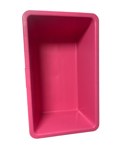 Pink Dog Bath with Drain Valve (Black) and Stand