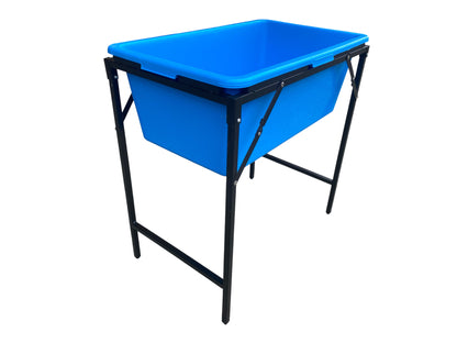 Blue Dog Bath with Drain Valve (Lime) and Stand