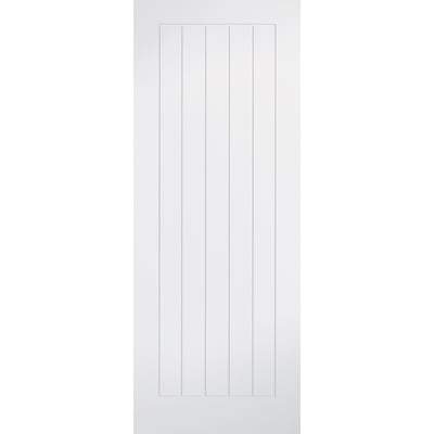 Mexicano White Primed Interior Door - 1981mm x 533mm - LPD Doors