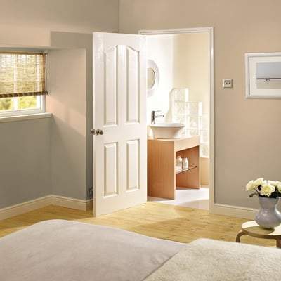 Mayfair Moulded White Primed Interior Door - 1981mm x 838mm - LPD Doors