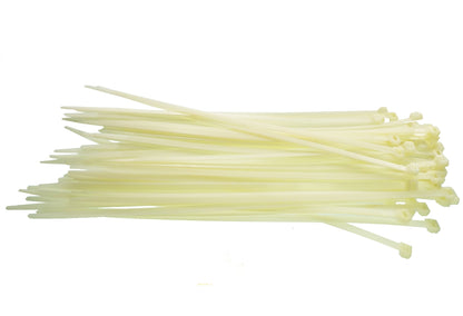 100 Cable Ties (2.5mm x 200mm) Neutral - Best4Trade-Retail Cable ties