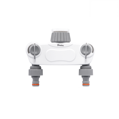 White Line Solid 2-Way Manifold with 1" or 3/4" Tap Valves - Best4Trade-Retail Garden watering