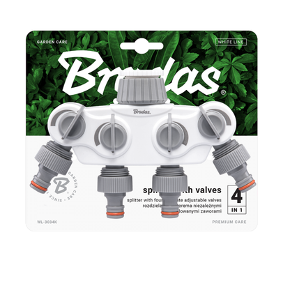 White Line 4-way Manifold with 1 "or 3/4" BSP Tap Connection - Best4Trade-Retail Garden watering